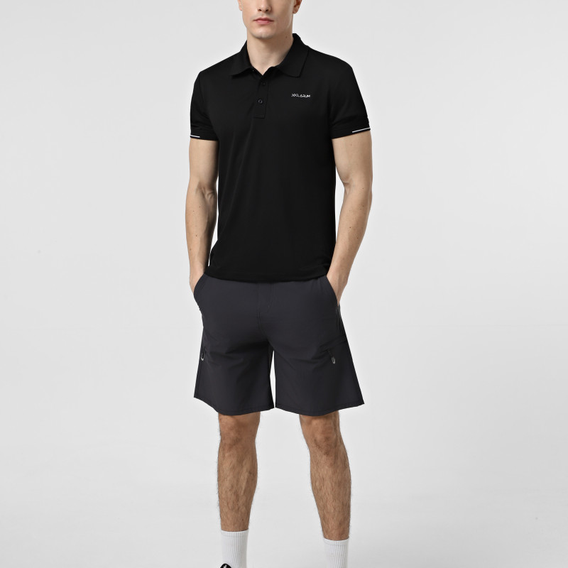 Men's polo shirt Larum Quillon black 102512-010