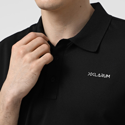 Men's polo shirt Larum Quillon black 102512-010
