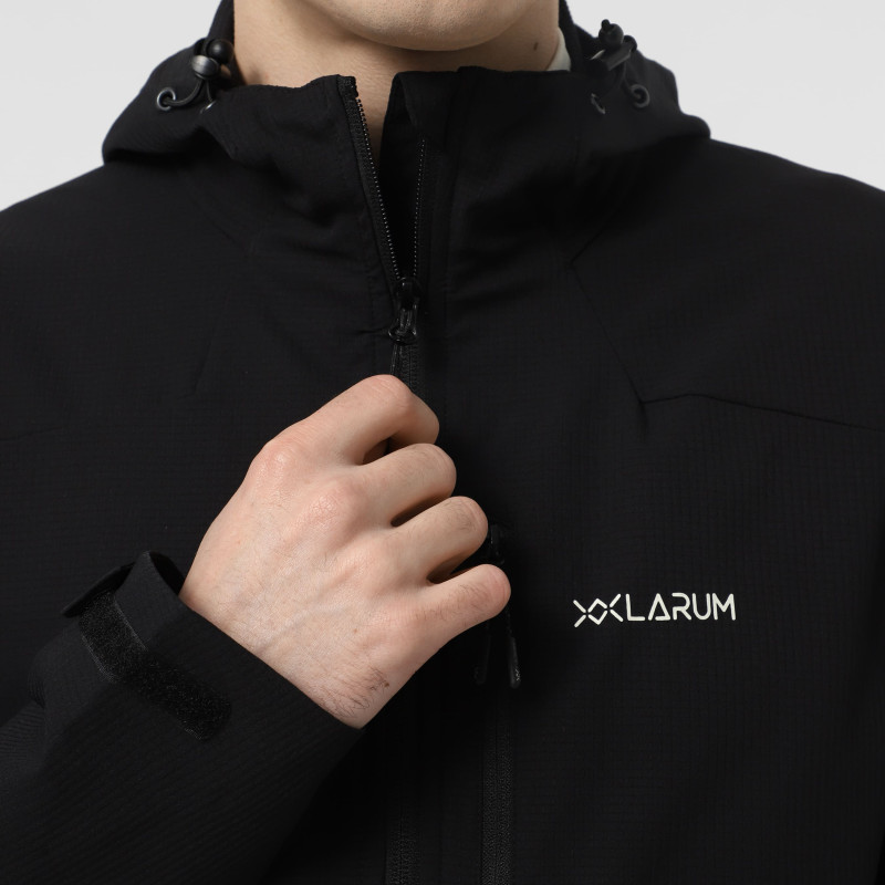 Cortavientos para hombre Larum Albus negro 162506-010