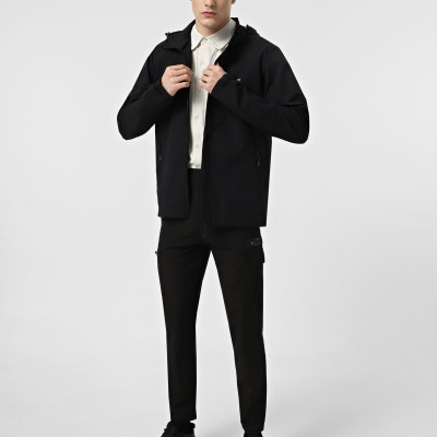 Cortavientos para hombre Larum Albus negro 162506-010