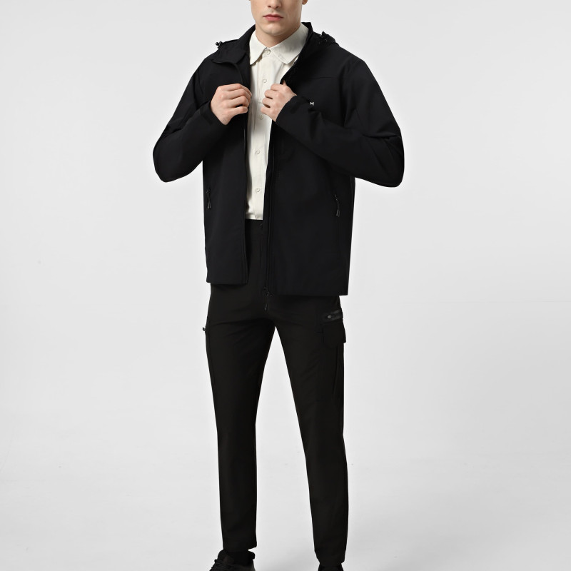 Cortavientos para hombre Larum Albus negro 162506-010