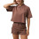 Women's T-shirt Larum Clarisse brown 172524-200