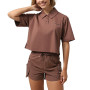 Women's T-shirt Larum Clarisse brown 172524-200