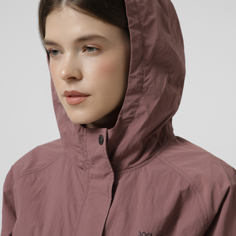 Women's windbreaker Larum Vanta burgundy 172602-670