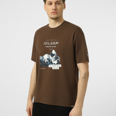 Men's T-shirt Larum Ravess mocha 902605-240