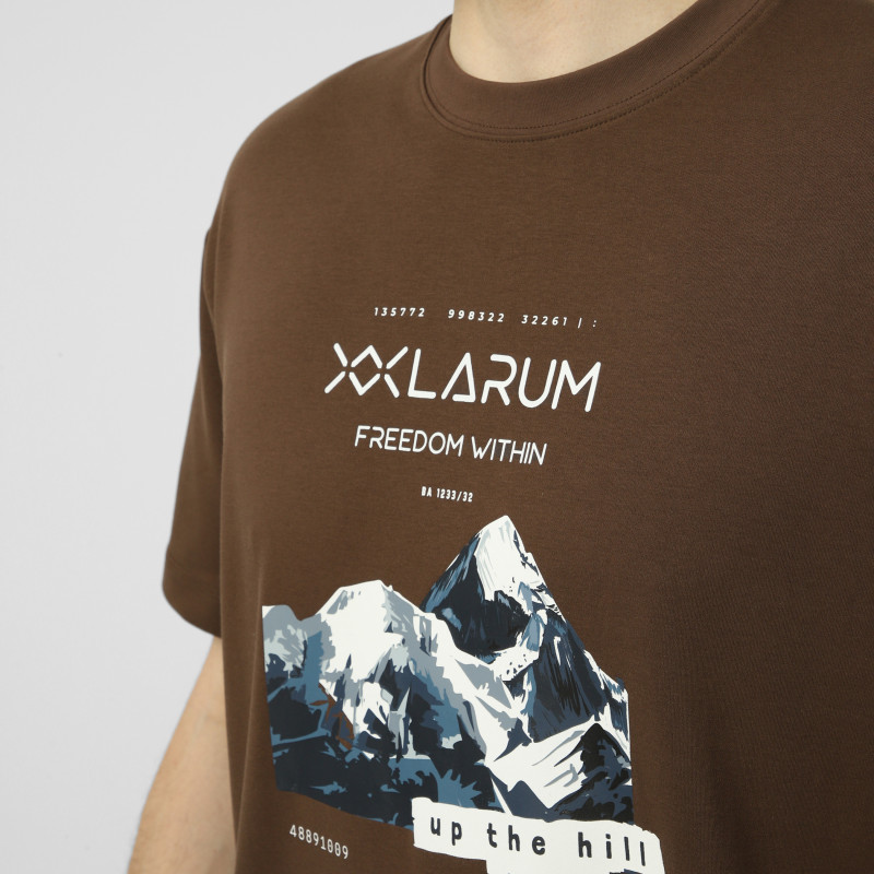 Men's T-shirt Larum Ravess mocha 902605-240