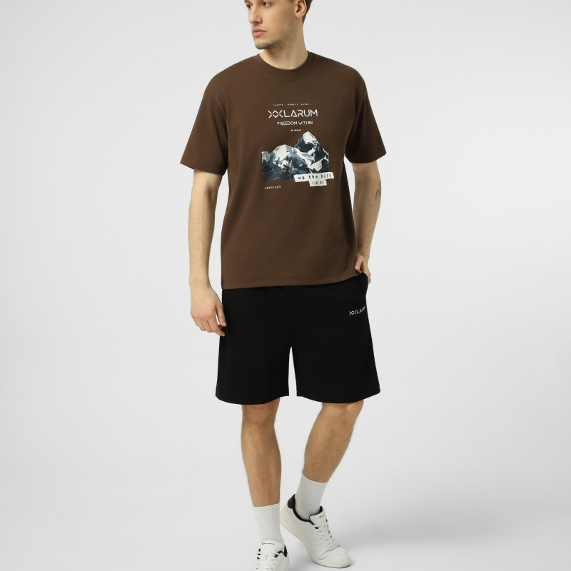 Men's T-shirt Larum Ravess mocha 902605-240