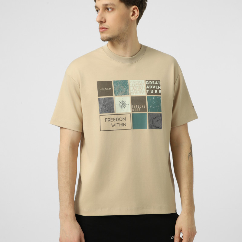 Men's T-shirt Larum Cavory beige 902606-125