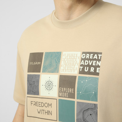 Men's T-shirt Larum Cavory beige 902606-125