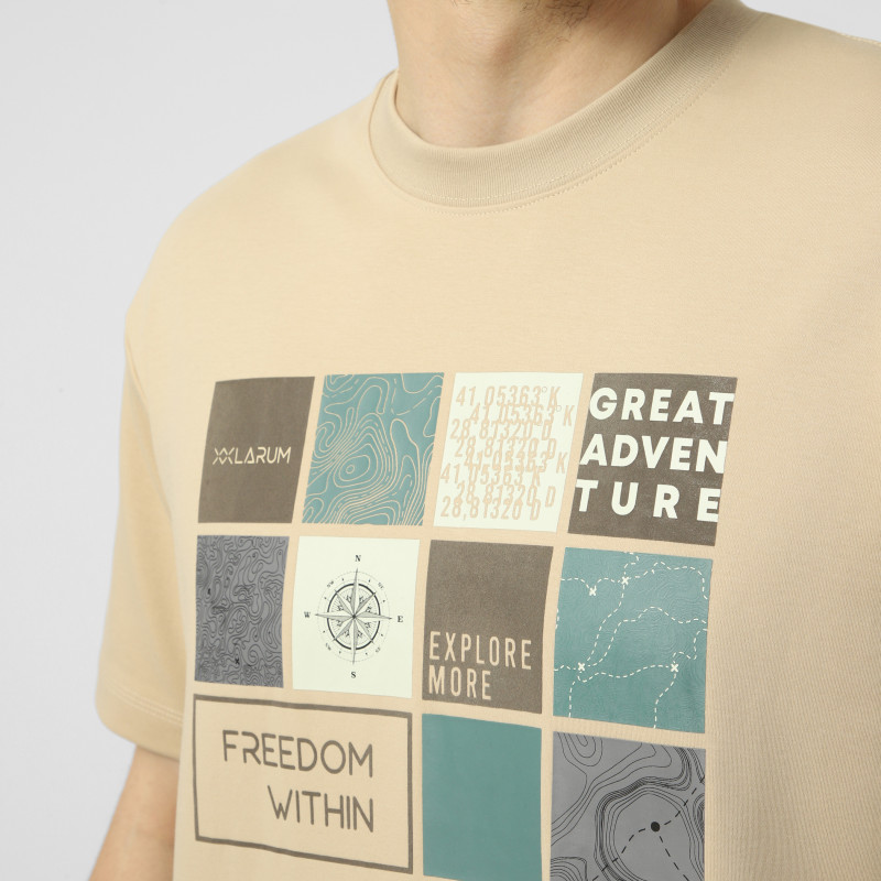 Men's T-shirt Larum Cavory beige 902606-125